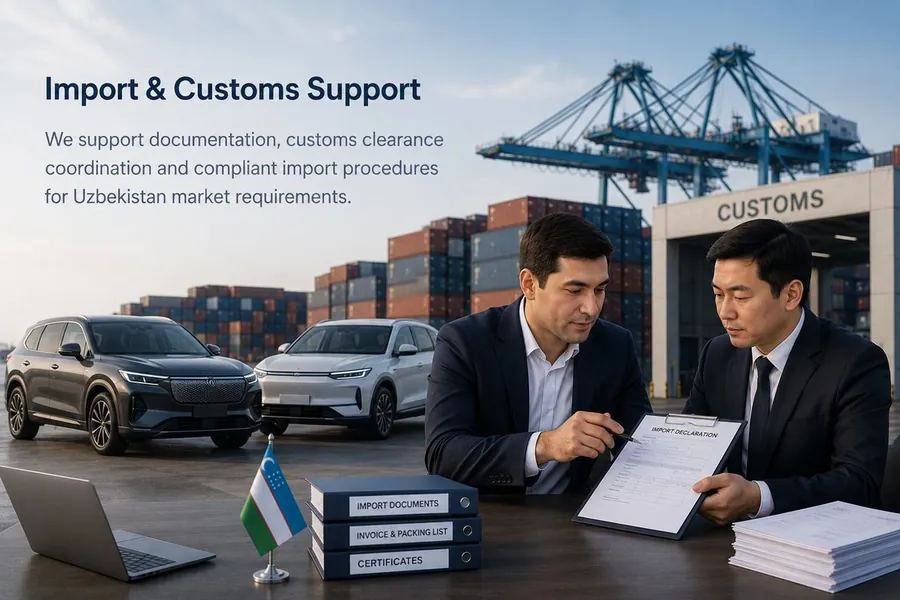 Import and Customs Support - documentation and customs clearance coordination